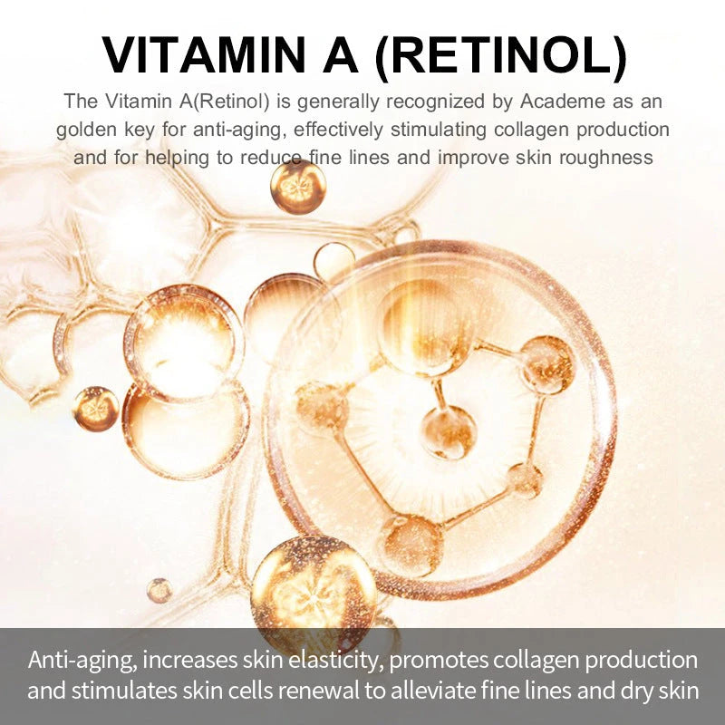 Crema Facial Antiedad con Retinol 2.5% | Colágeno y Ácido Hialurónico | Antiarrugas y Reafirmante | 30ml