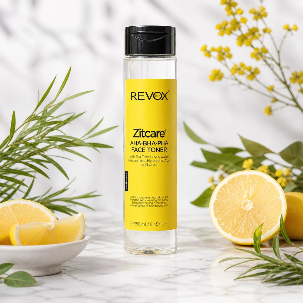 Tónico Facial AHA BHA PHA | Exfoliante Químico Anti-Acné y Poros | Revox B77 Zitcare 250ml